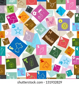 Back to school seamless patterns.