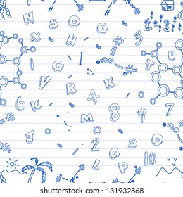 Back to school seamless patterns.