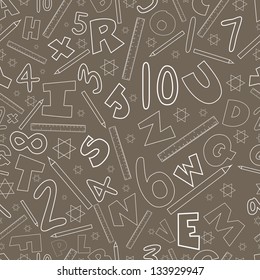 Back to school seamless patterns.