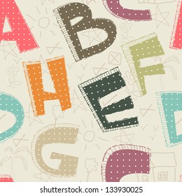 Back to school seamless patterns.