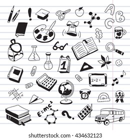 Back to School. Seamless vector pattern