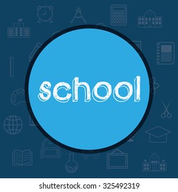 Back to school season design, vector illustration eps10.