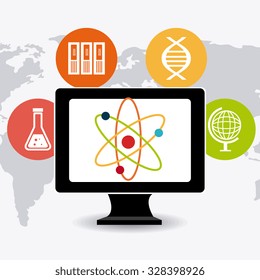 Back to school season design, vector illustration