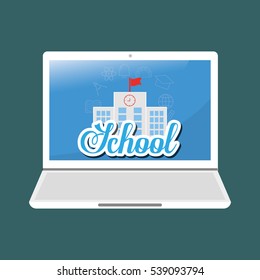 back to school season icon vector illustration graphic design