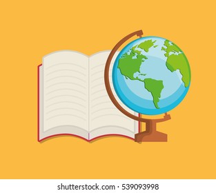 back to school season icon vector illustration graphic design