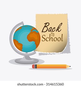 Back to school season, vector illustration graphic design