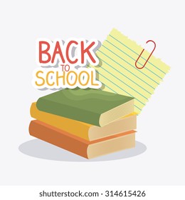 Back to school season, vector illustration graphic design