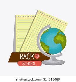 Back to school season, vector illustration graphic design