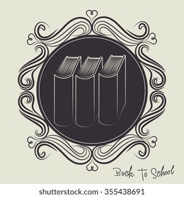 Back to school season, vector illustration graphic design
