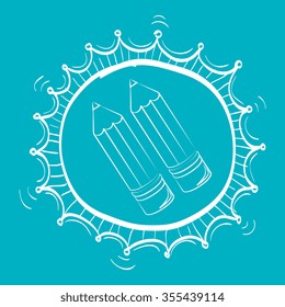 Back to school season, vector illustration graphic design