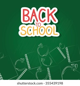 Back to school season, vector illustration graphic design