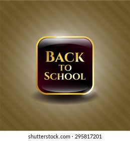 De vuelta a la escuela brillante insignia