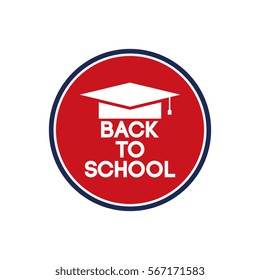 Back to school sign logo icon