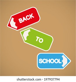 Back to School Sign with Pencil