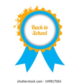 back to school sign with special floral design