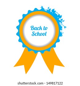 back to school sign with special floral design
