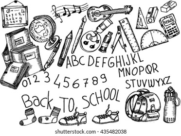 back to school, sketch