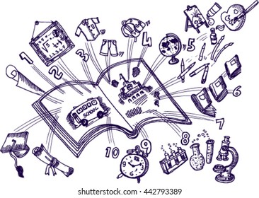 back to school, sketch