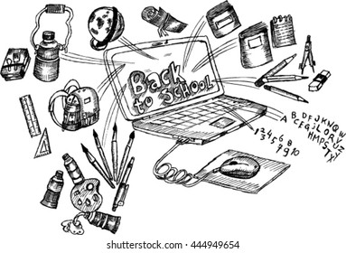 back to school. sketch