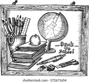 back to school, sketch