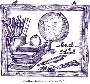 back to school, sketch