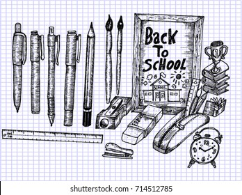 back to school, sketch
