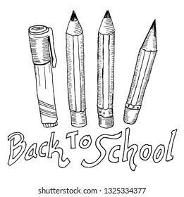 back to school, sketch doodle