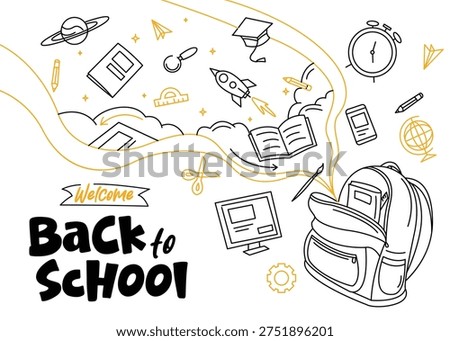 Back to school sketch doodle