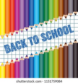 back to school, sketch text in exercise book