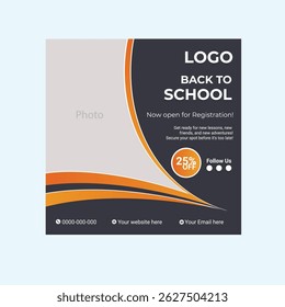 Back to school social media banner 