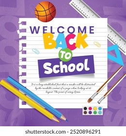 Voltar para Escola Design de Mídia Social com Relógio Despertador e Letra Tipográfica no Fundo Chalkboard