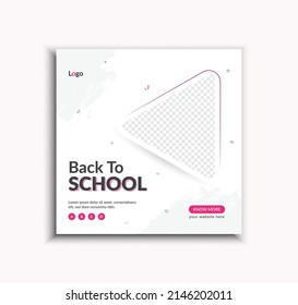 Zurück zu Social-Media-Post in Schulen und Web-Banner-Design für Schuleintritte