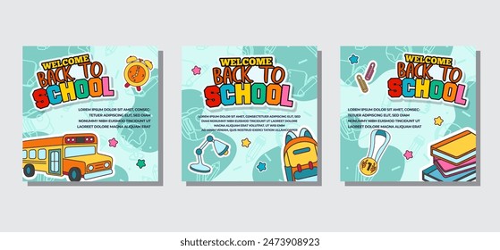 back to school Social Media Post Templates