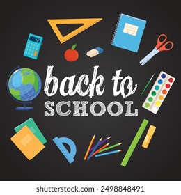 Back to school social media post template design admission Time Announcement Set. For web ads, postcard, card, business messages, education, teaching discount flyers and big sale banners promotion
