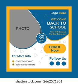 Back to School Social Media Post Design