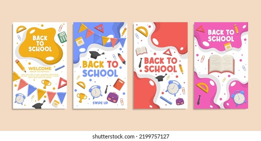 Back to School Social Media Stories Collection