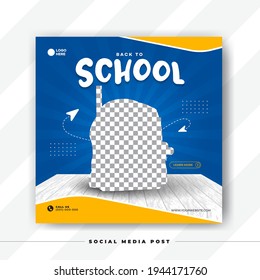 Back To School For Social Media Template