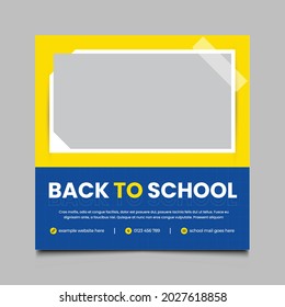 Back To School Social Media Template