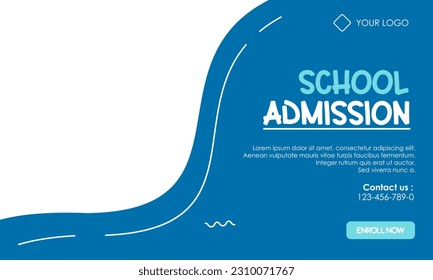 Back to school social media template vector