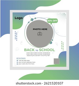Back To School Social Media Template