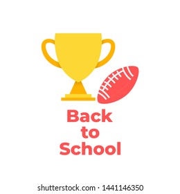 Back to school sport background . Paper cut cartoon education supplies set in trendy craft style. Modern origami teaching and learning symbol design. Vector illustration