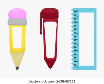 Back to School Stationery Set Pencil, Pen, and Ruler