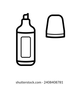 Back to school stationery vector art icon design line art outline. School, education, college, office tools and equipment