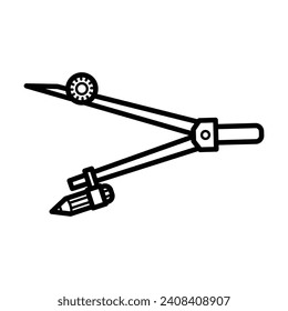 Back to school stationery vector art icon design line art outline. School, education, college, office tools and equipment