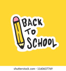 Back to school sticker and patches