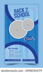 Back to school Stories editable template for social media