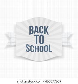 Back to School striped Emblem