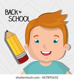 back school student pencil vector illustration graphic