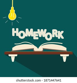 volver a la escuela. lugar de trabajo del estudiante. estante con educación a distancia. Hometría