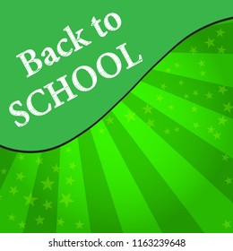 Back to School with sunshine background vector.